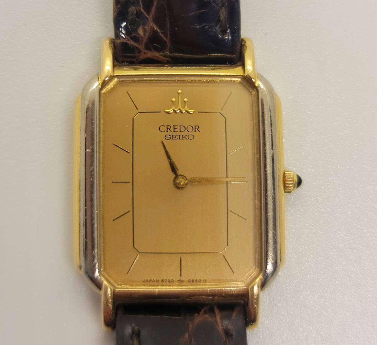 クレドール セイコー 腕時計 - SEIKO 6730-5340 CREDOR 14Kベゼル SS 