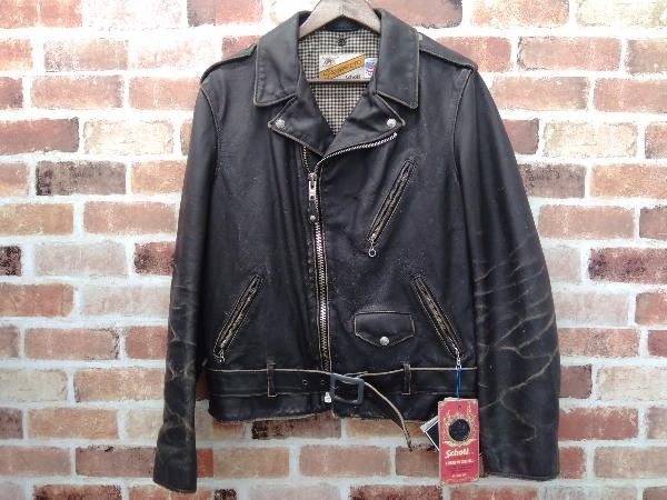 Schott Perfecto レザージャケット M 突か 黒