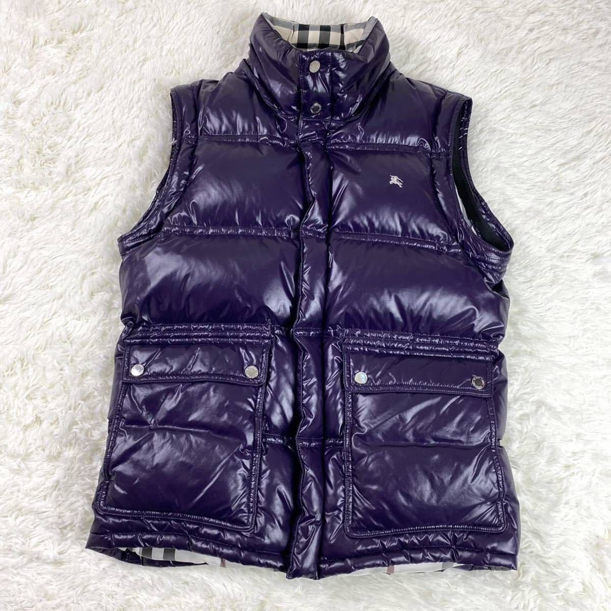希少!!シャイニーパープル BURBERRY BLACK LABEL バーバリーブラック