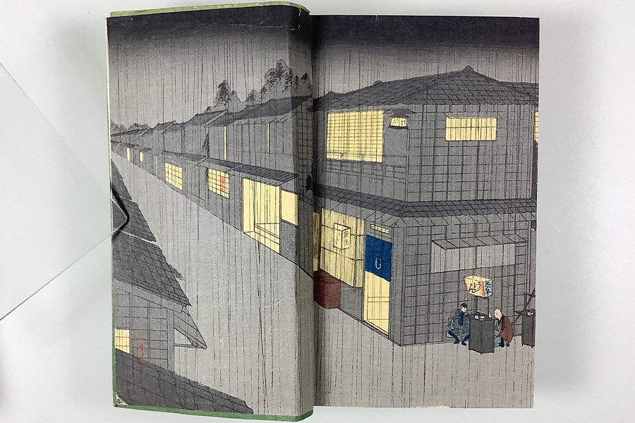 鏡花選集 小村雪岱木版画装 (大正8年第13版) 天金布装 函(背 鏡花選集 小村雪岱木版画装 (大正8年第13版) 天金布装 函(背