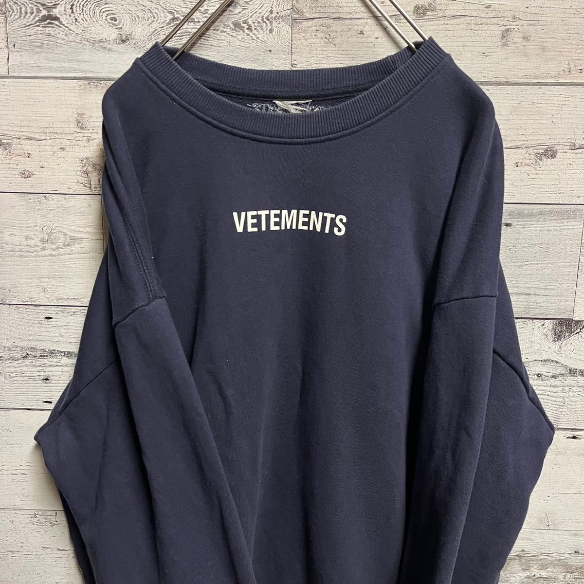 vetements ベテモン 刺繍ロゴ トレーナー シンプル◎ US古着 VETEMENTS 