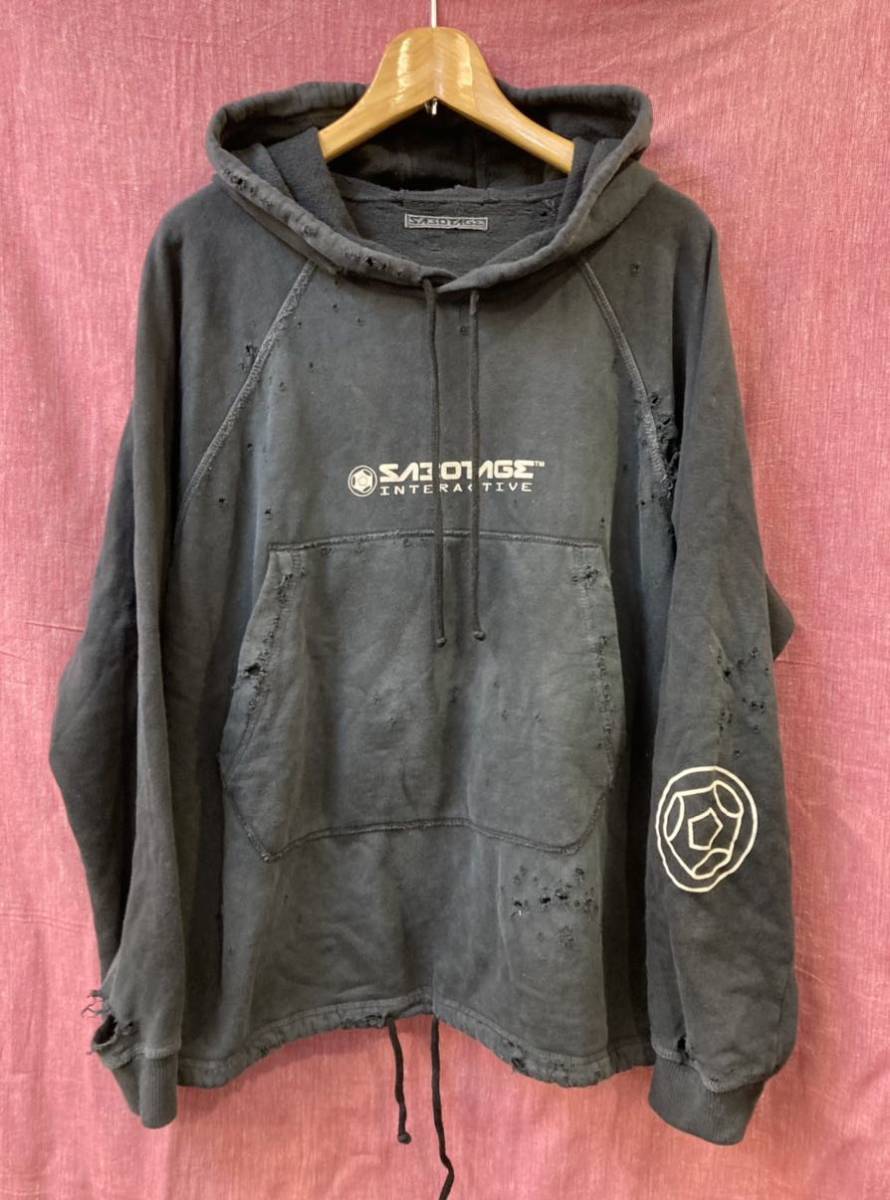 ヴィンテージ90s SABOTAGE サボタージュ 初期 ショットガン スウェット 