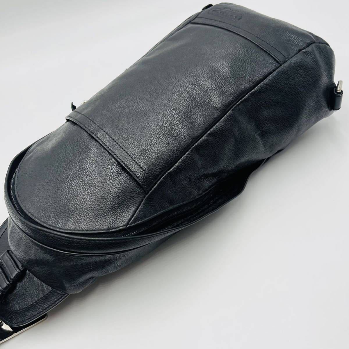 1円 【美品】COACH コーチ ボディバッグ ショルダーバッグ ワン 