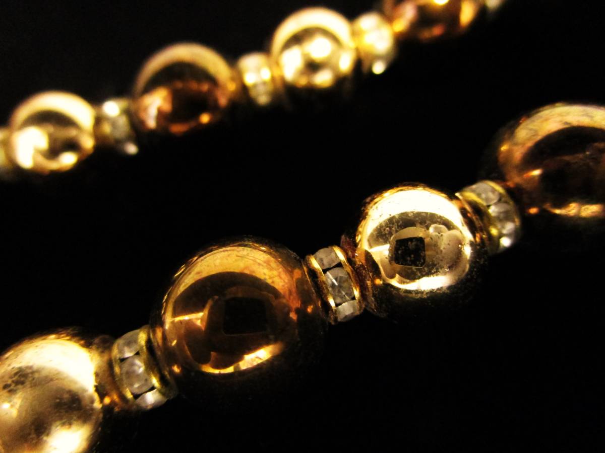 本物税込クリスチャン・ディオール ボールチェーン ロングネックレス