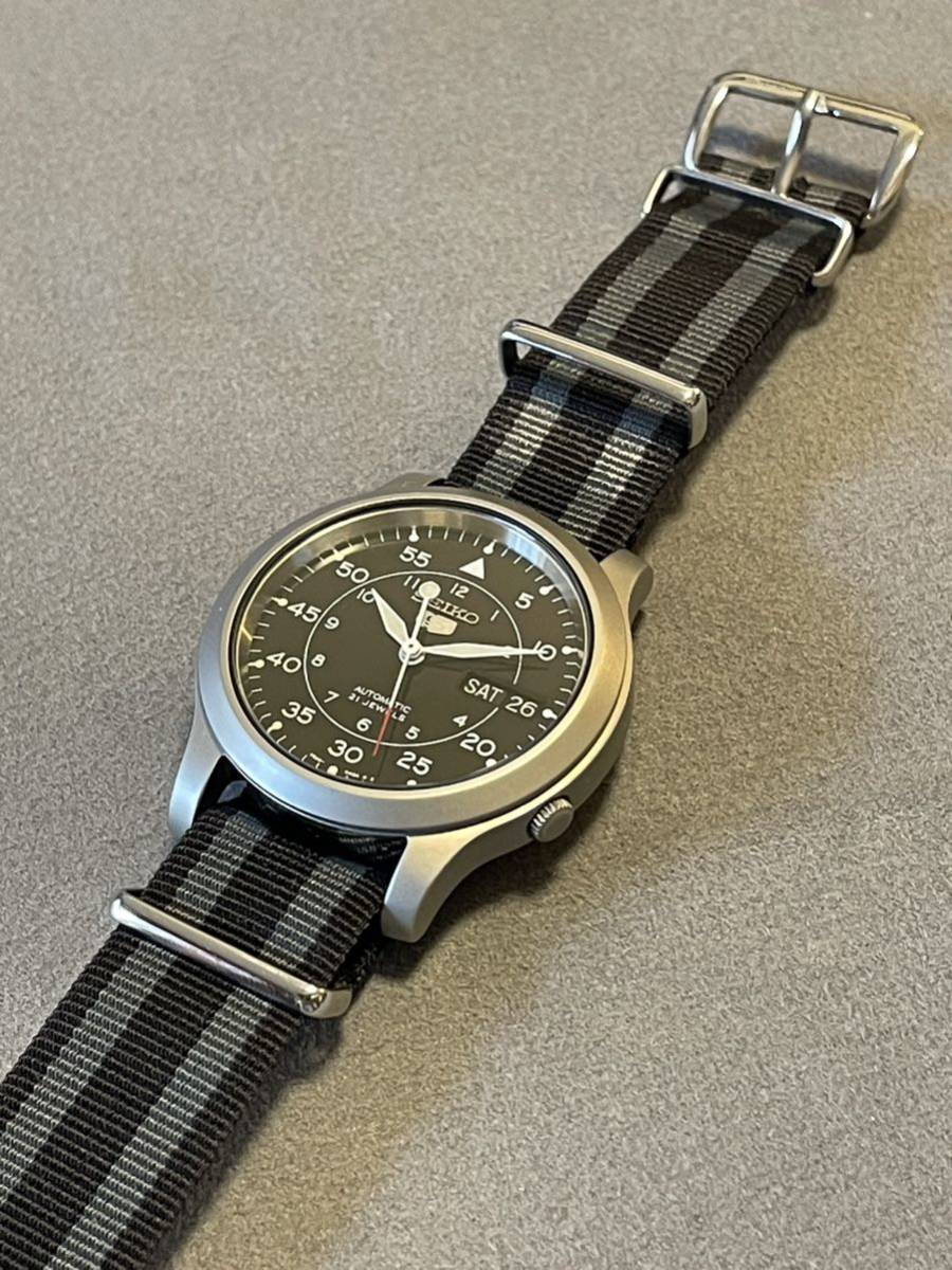 SEIKO 5 SNK809K1 ブラック セイコー5 機械式自動巻き 海外モデル 