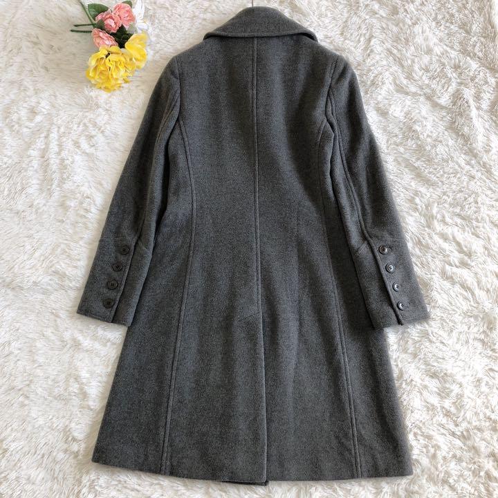 良品 theory セオリー ロングコート ダブルボタン ダブルブレスト