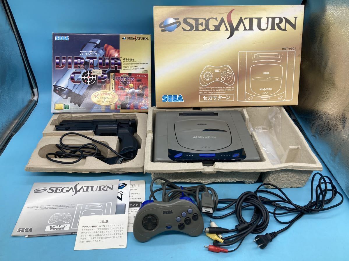 高品質，新作 A5571 セガサターン本体 + バーチャガン ソフト欠品 まとめて 箱付き コントローラー ケーブル 取扱説明書付き 本体(本体、アクセサリー)｜売買されたオークション情報、yahooの商品情報をア サターン