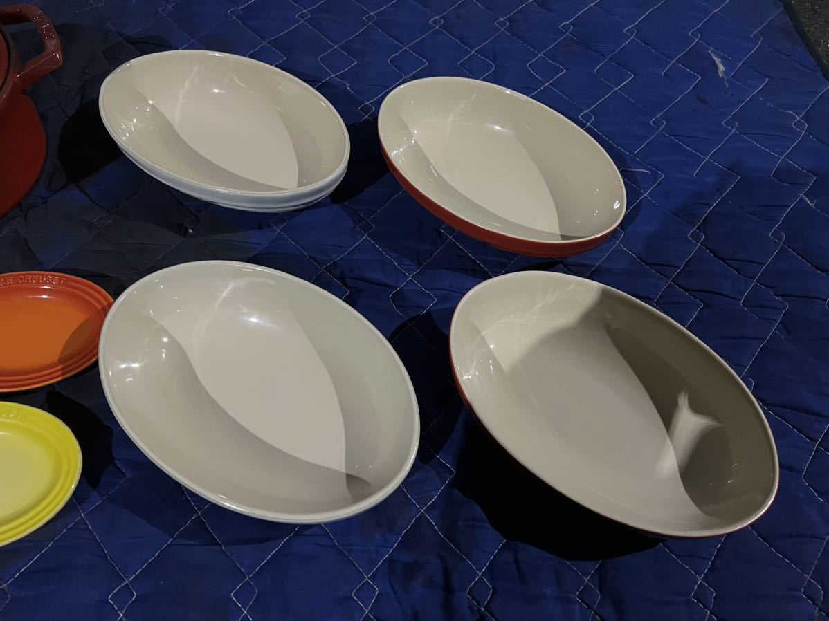 ☆中古品 食器9点セット まとめ LE CREUSET ルクルーゼ staub ストウブ