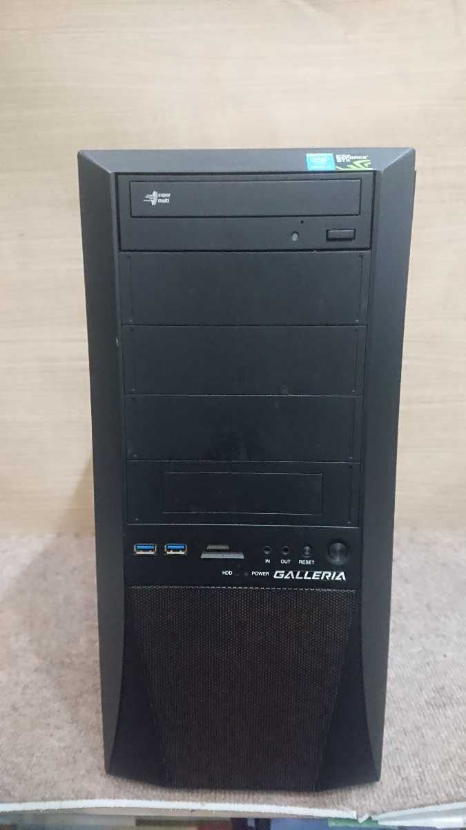 年式不明】GALLERIA ガレリア Corei7 NVIDIA GEFORCE GTX ゲーミングPC