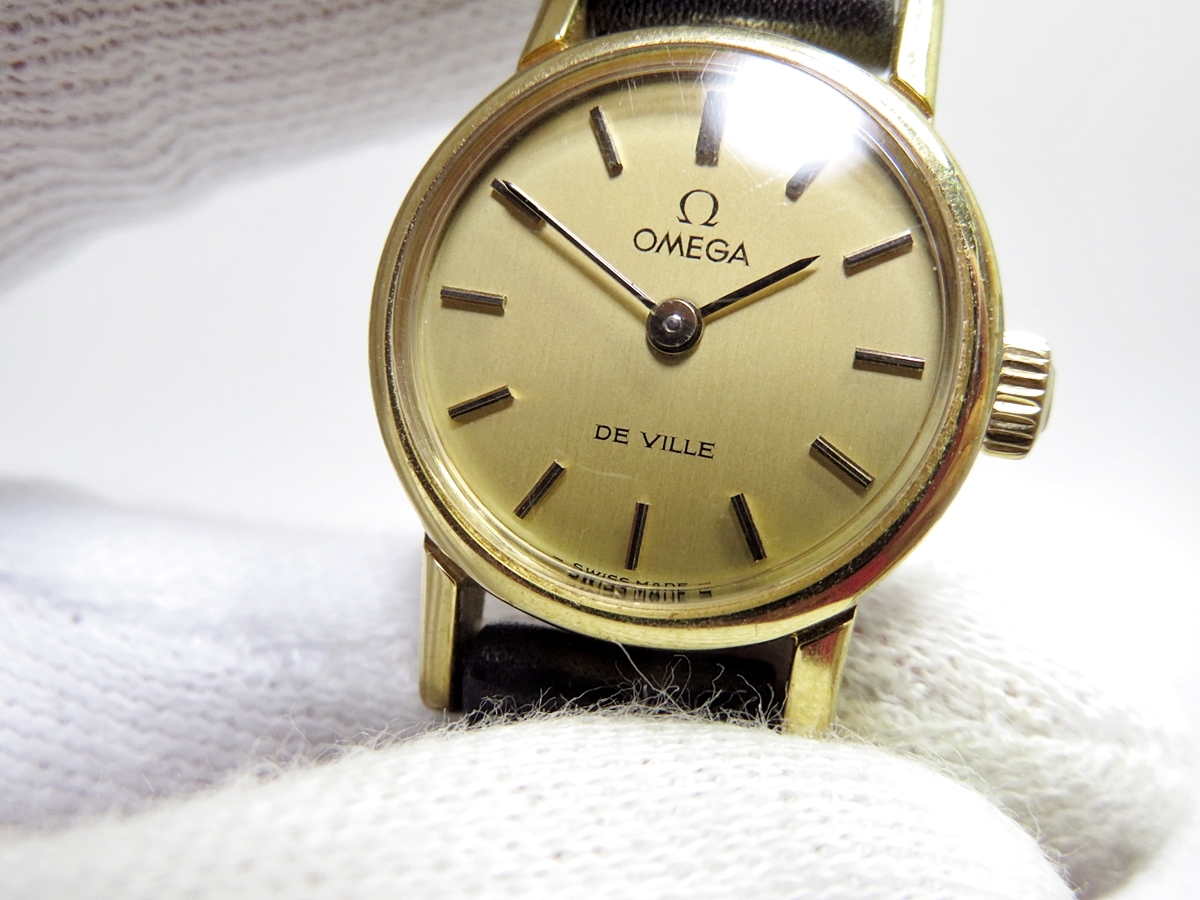 稼働品】OMEGA DE VILLE オメガ デビル レディース ヴィンテージ 手