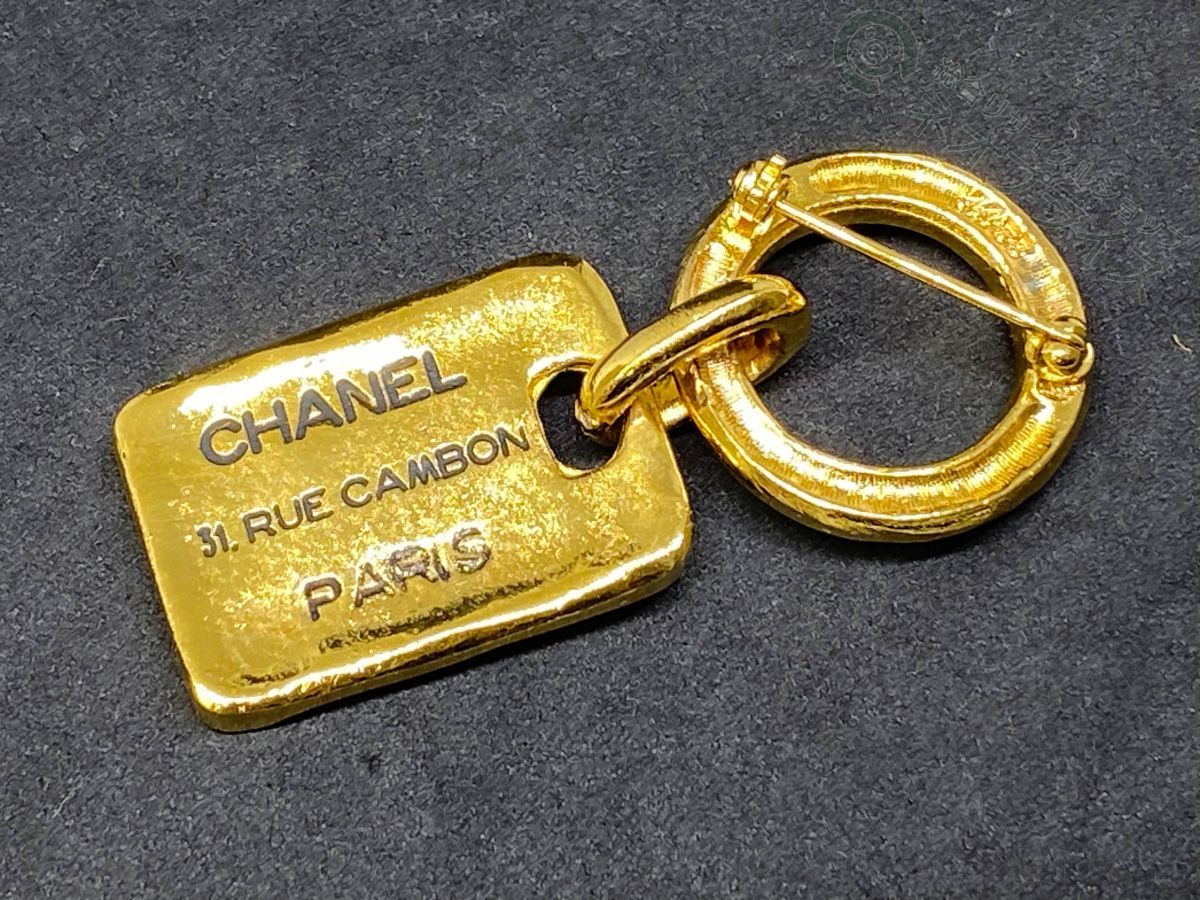 ◇A5028 CHANEL シャネル カンボン プレート サークル ヴィンテージ