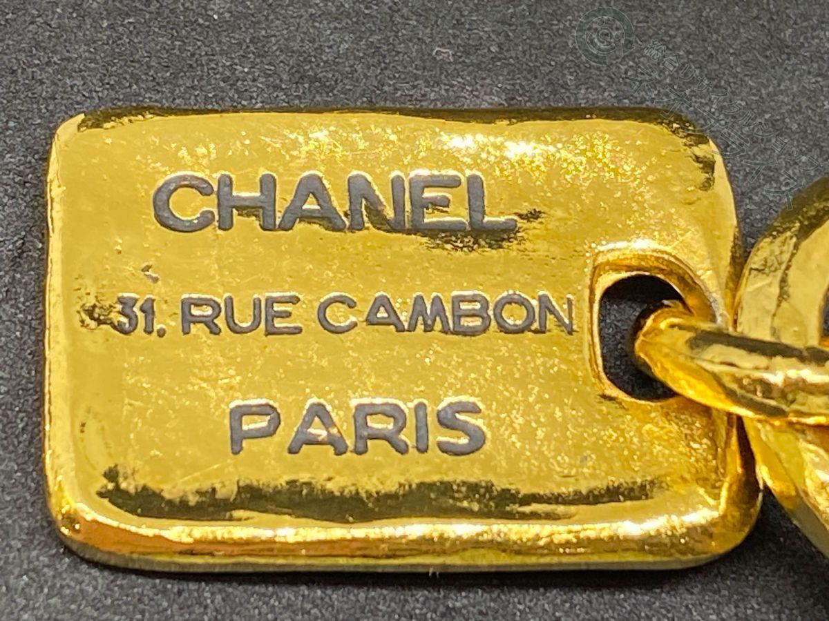 ◇A5028 CHANEL シャネル カンボン プレート サークル ヴィンテージ