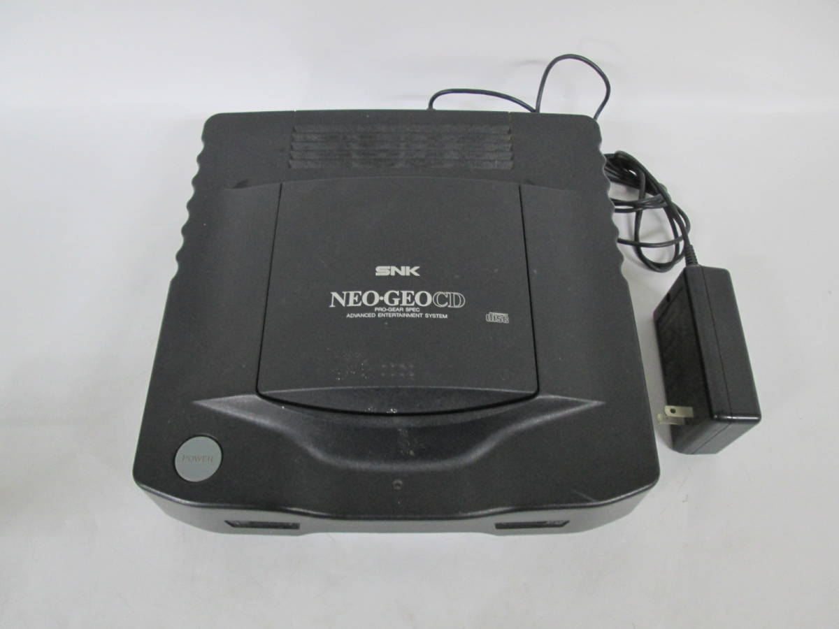 【1201 F6979】 SNK NEO GEO CD ネオジオCD CD-T01 本体 アダプタ 通電のみ確認 現状品渡し