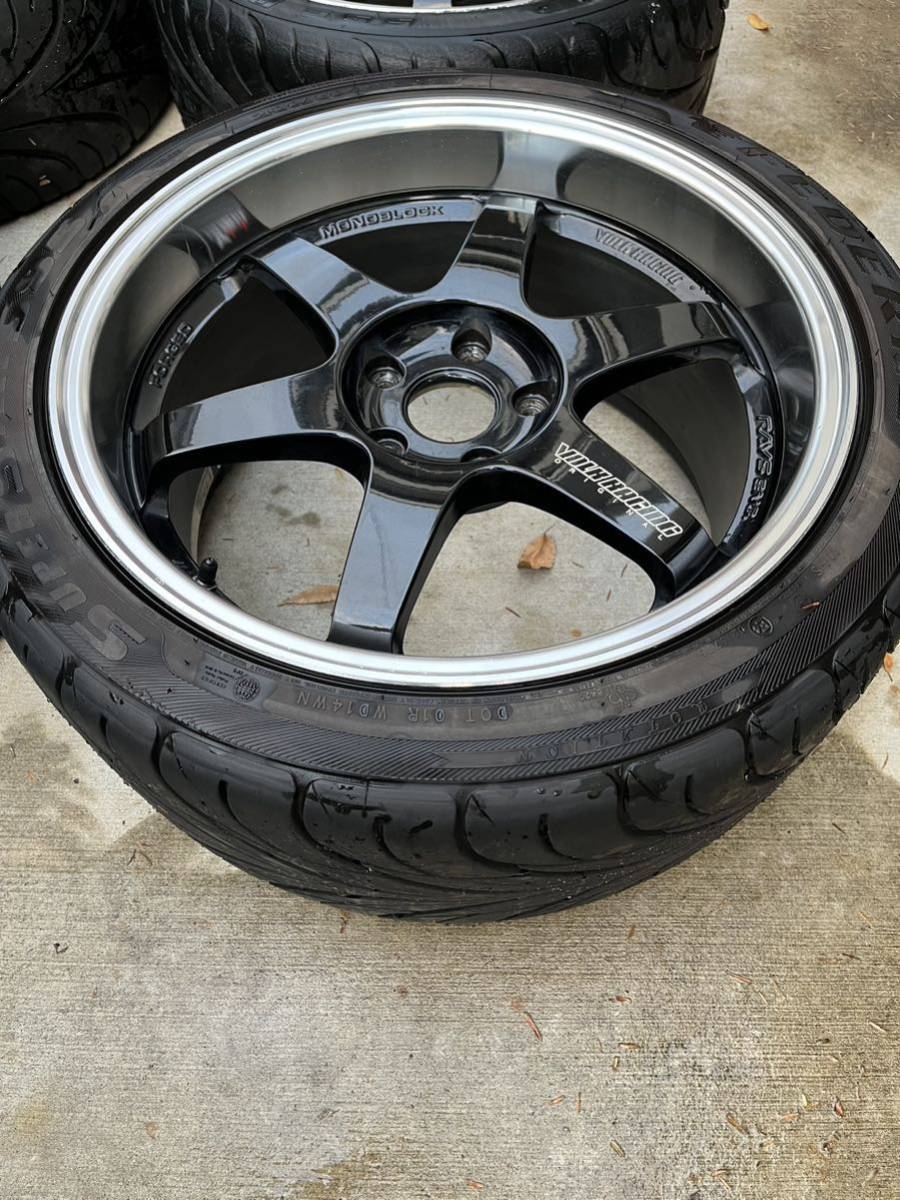 希少廃盤 RAYS TE37 TTA−PM 18インチ VOLK RACING 8.5J 9.5J 4本 