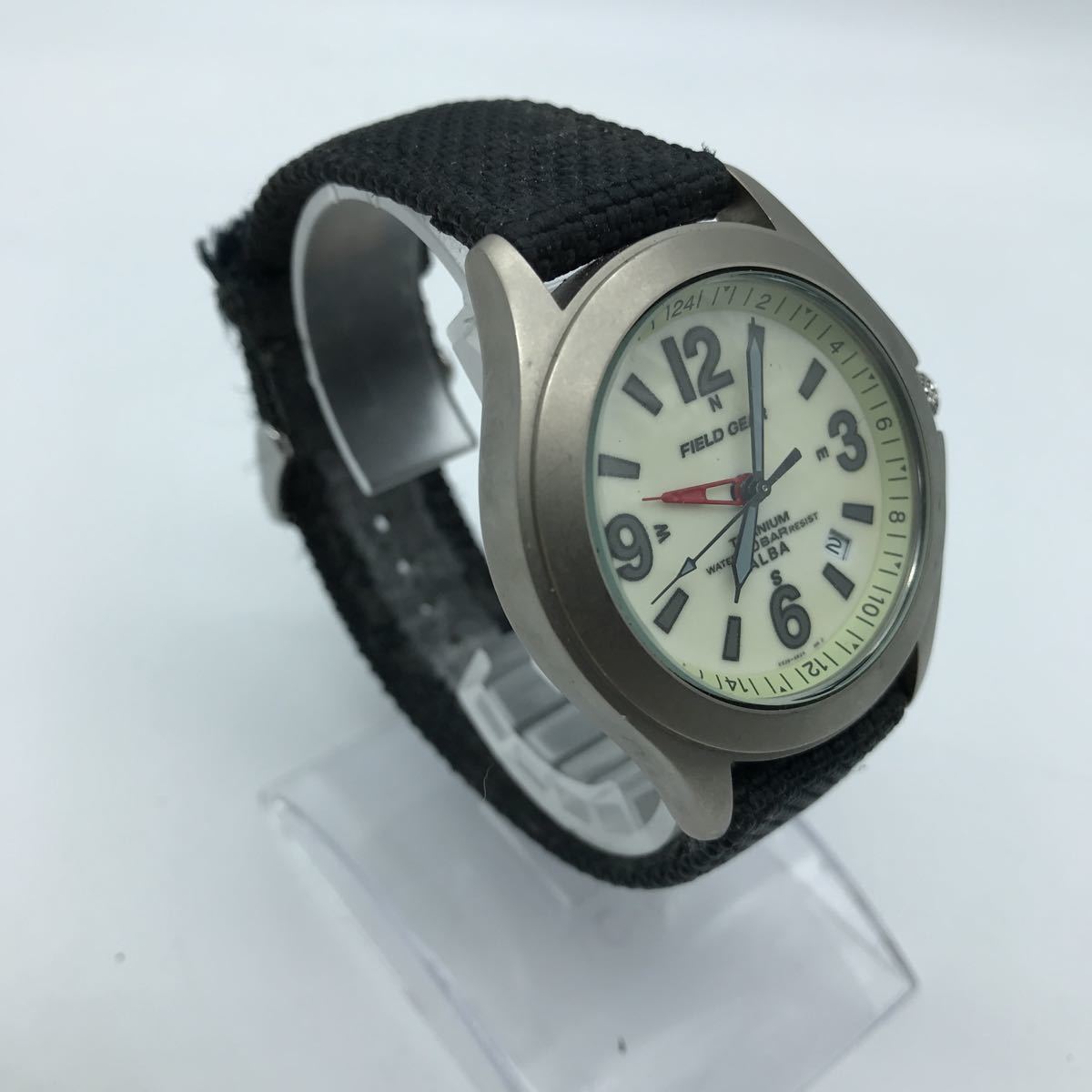 セイコー SEIKO アルバ ALBA FIELD GEAR VX39-8K00 メンズ 腕時計 