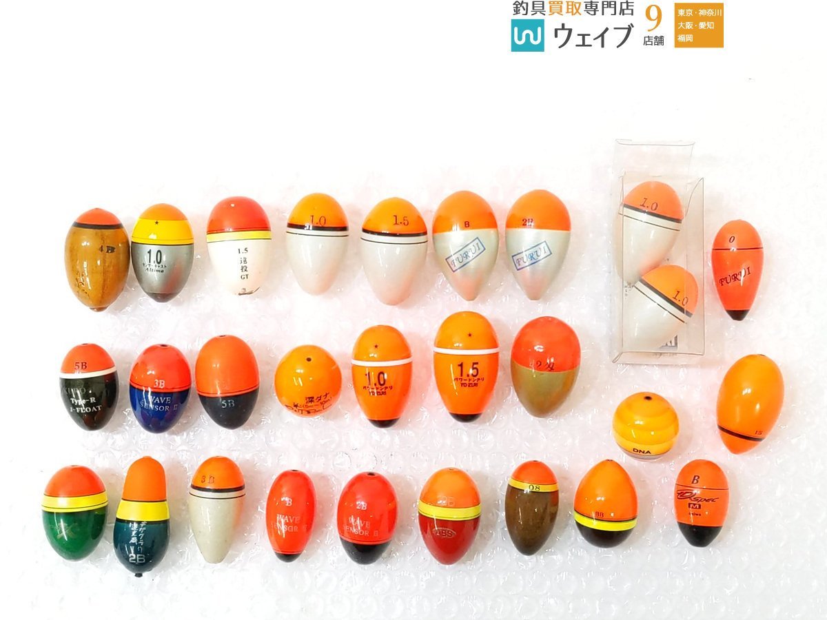 ダイワ Dスペック M B、プロアクションX 幻海 3B、キザクラ作 逆光磯I 2B 他 ドングリ 円錐ウキ 計28点