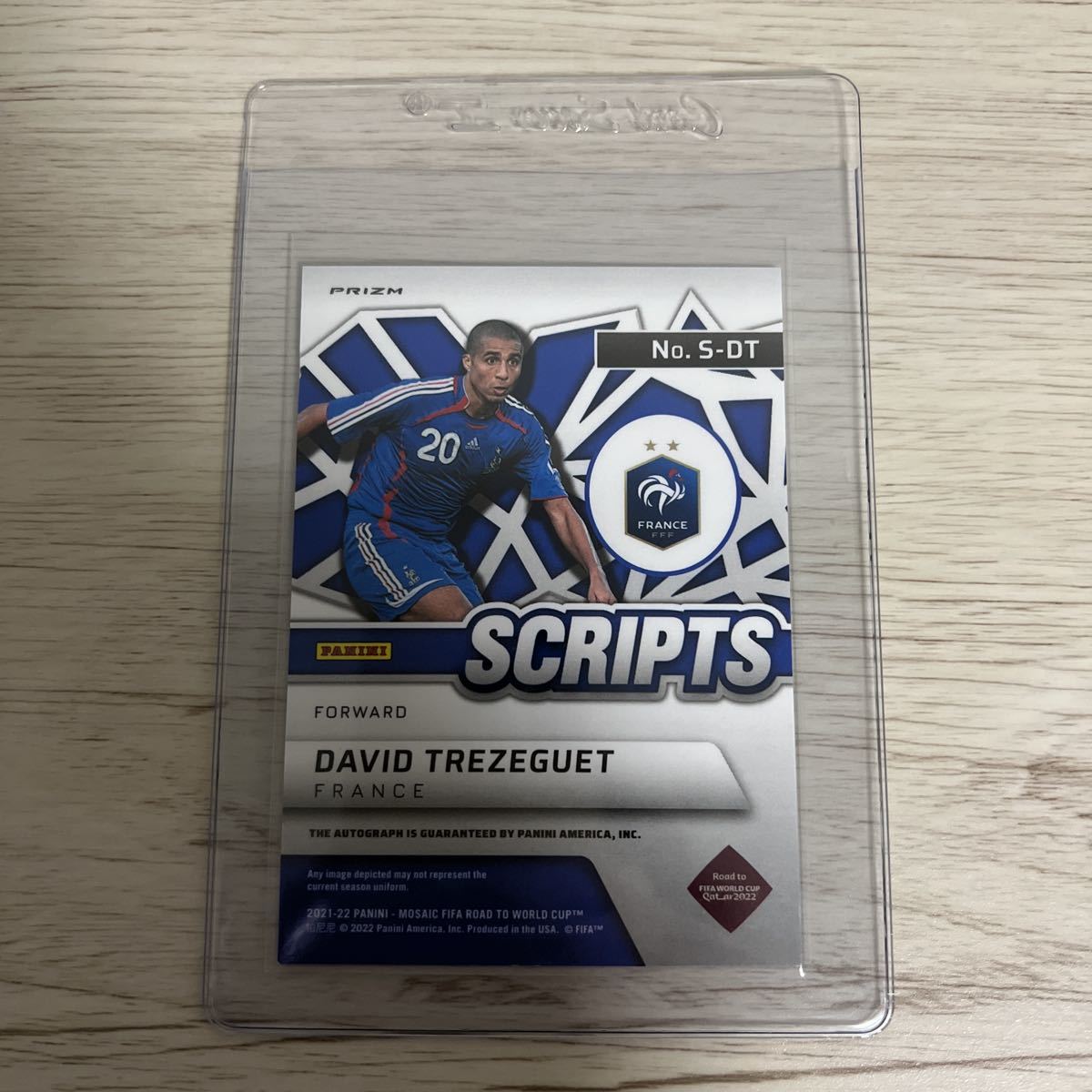 panini mosaic soccer DAVID TREZEGUET auto ダヴィド・トレゼゲ 直筆
