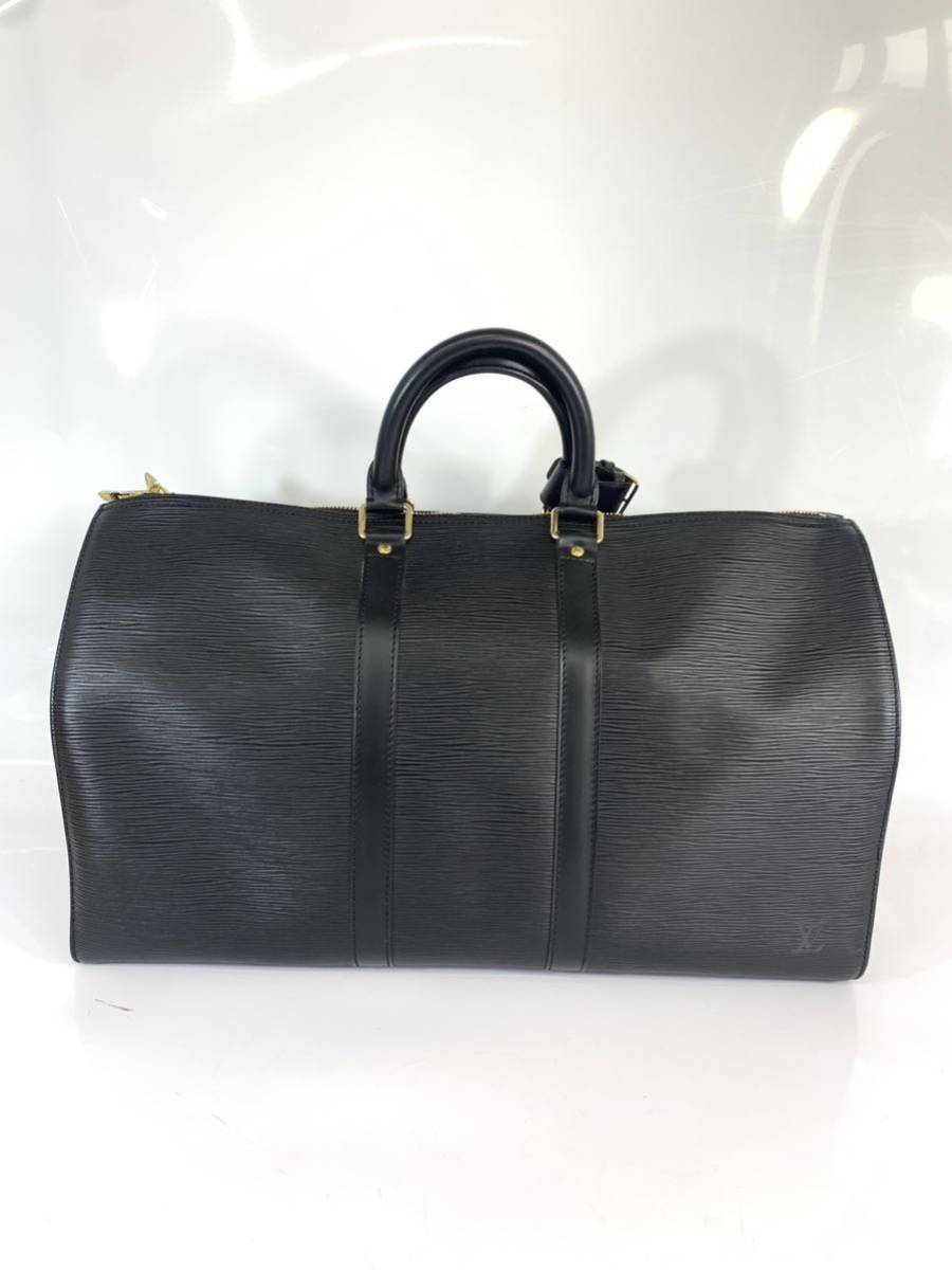 LOUIS VUITTON ルイ ヴィトン エピ ノワール レザー キーポル45