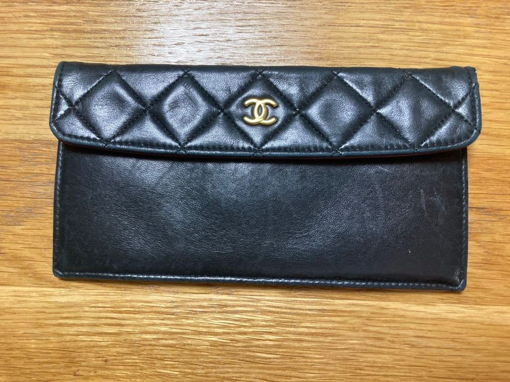 カードケース シャネル財布黒 CHANEL シャネル カードケース MATELASSE