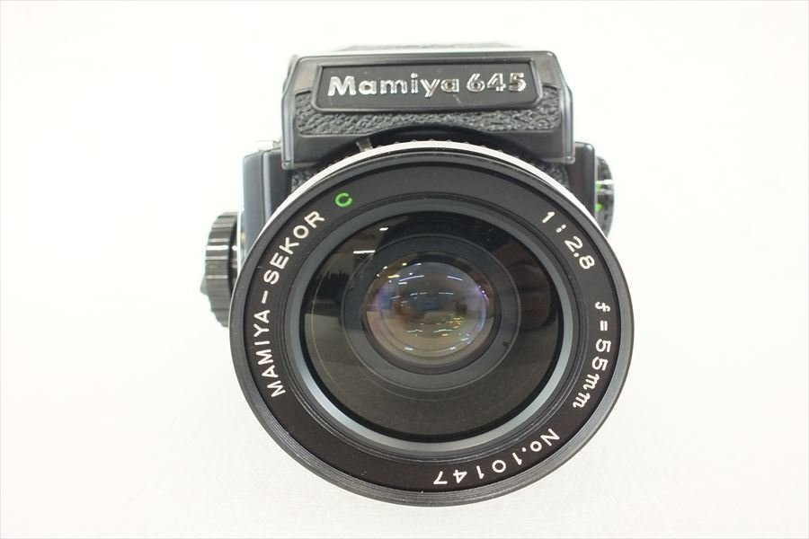 □ Mamiya マミヤ M645 中判カメラ MAMIYA-SEKOR C 1:2.8 55mm 中古 現状品