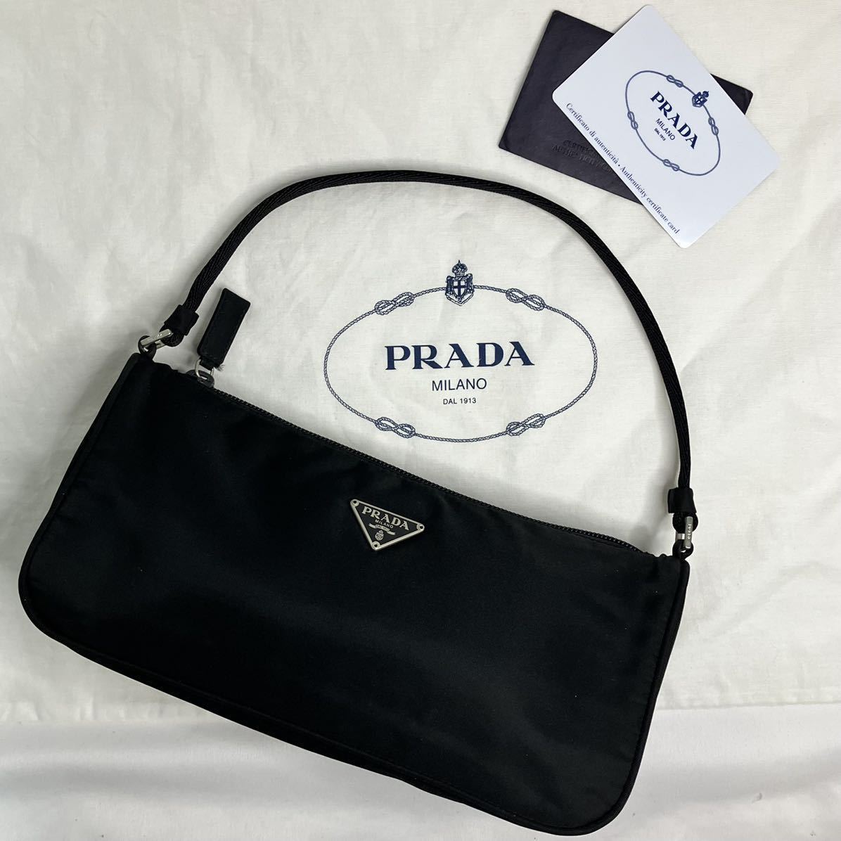 ブランド別 プラダ PRADA 三角 ロゴ プレート テスートナイロン ミニ
