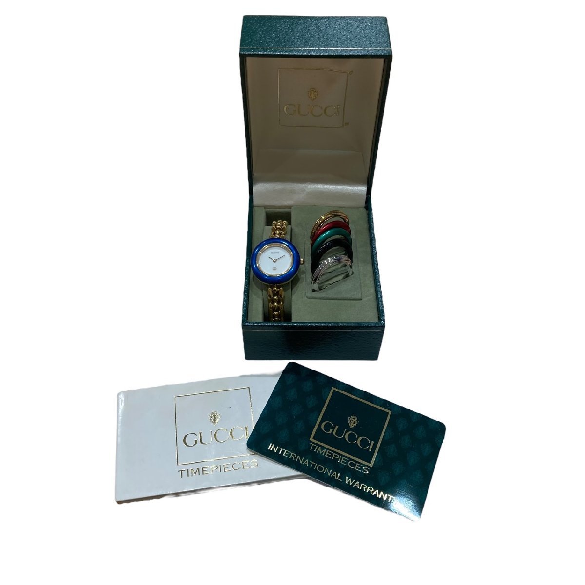 グッチ GUCCI チェンジベゼル 腕時計 11⁄12 マルチカラーベゼル 