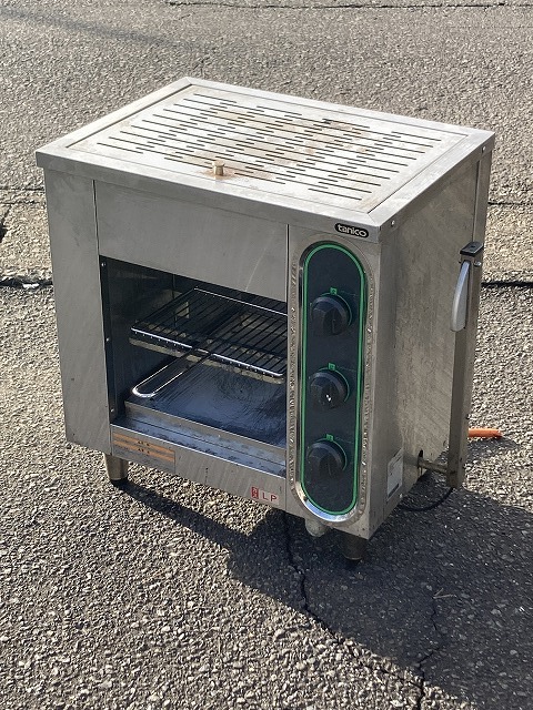 B51★　【手渡し限定 岐阜市】タニコー 上火グリラー 遠赤外線 業務用厨房機器 LPガス／TIG-60