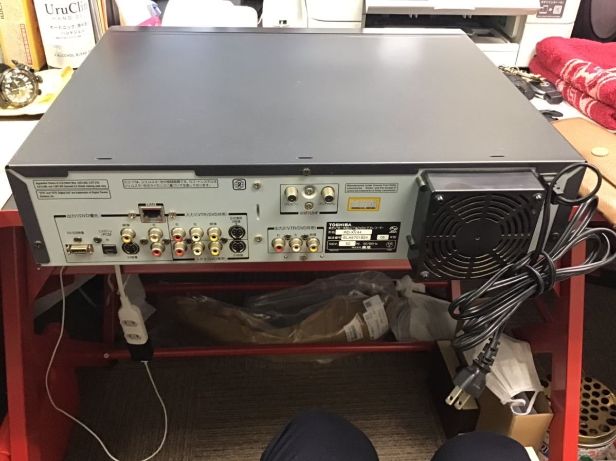 動作品☆東芝 RD-XV44 VTR一体型HDD＆DVDビデオレコーダー TOSHIBA 東芝 VHS RD-XV44 VTR 一体型HDD&DVD ビデオレコーダー やすき