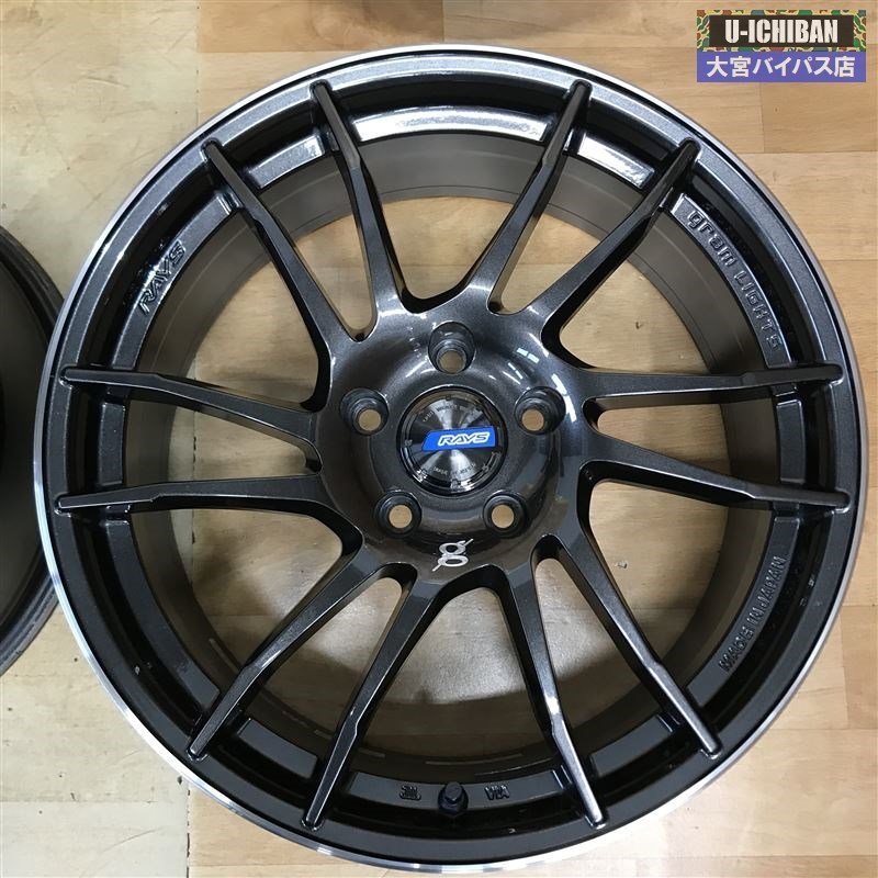 美品 RAYS レイズ グラムライツ 57XTC 18インチ 7.5J +42 5H 114.3 