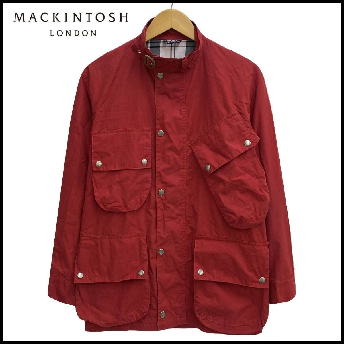 MACKINTOSH マッキントッシュ 裏地 チェック 切替 ワーク ハンティング 