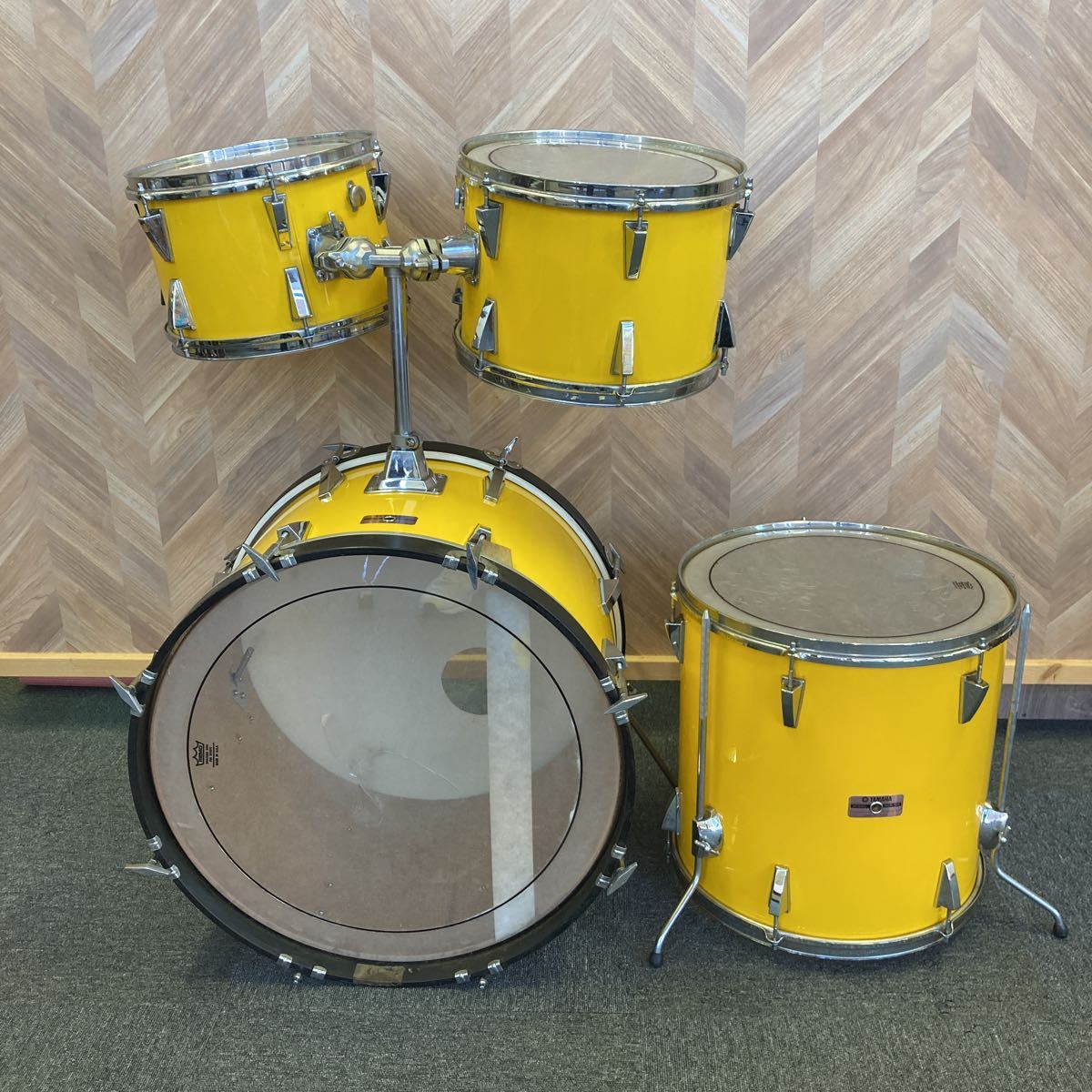 1円〜☆YAMAHA☆ヤマハ☆ドラムセット☆中古☆現状渡し☆REMO☆