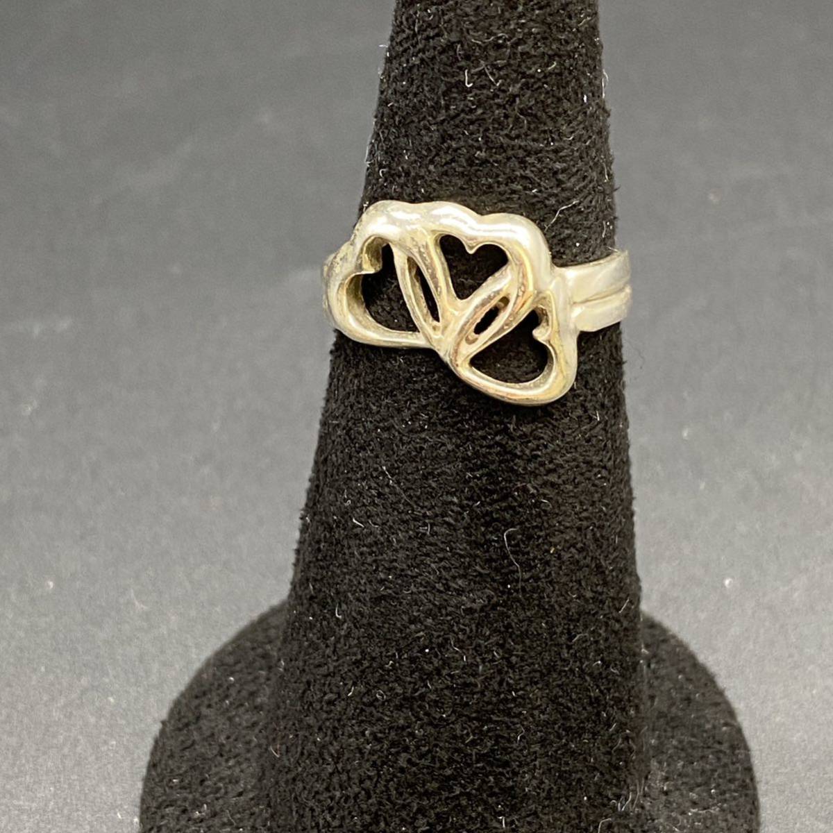 TIFFANY&Co. ティファニー リング トリプルハート シルバー 12号 箱