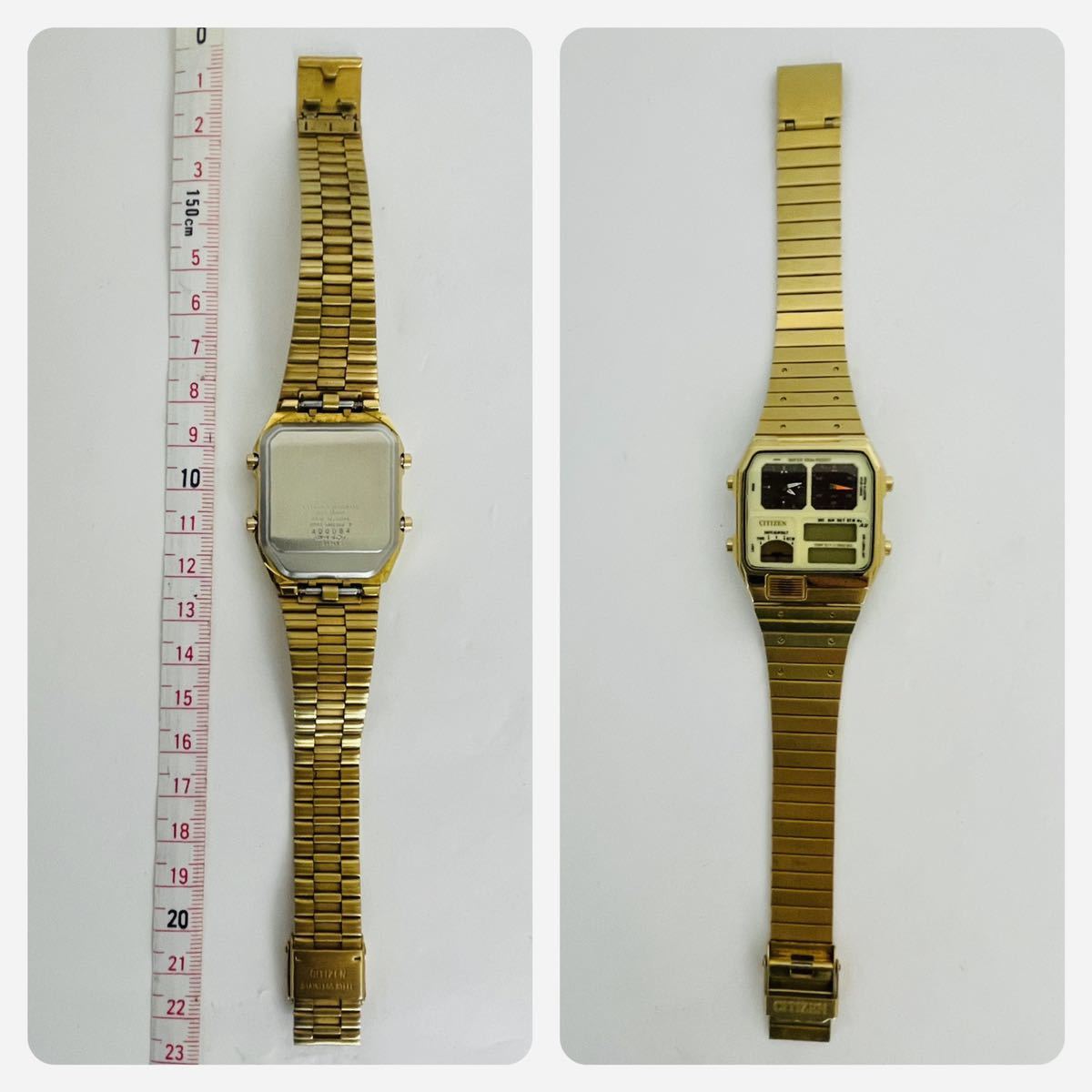 CITIZEN シチズン デジアナ ANA-DIGI TEMP 8988-Q01920 クォーツ 多 