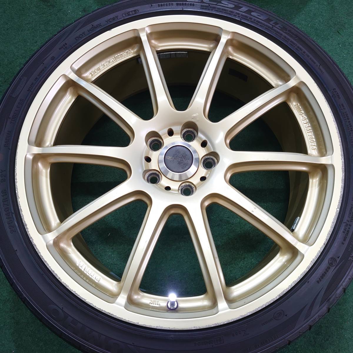 J10】prodriue BRZ 86 レガシー 18X7.5J+48 100X5 ハブ径73 225/40ZR18
