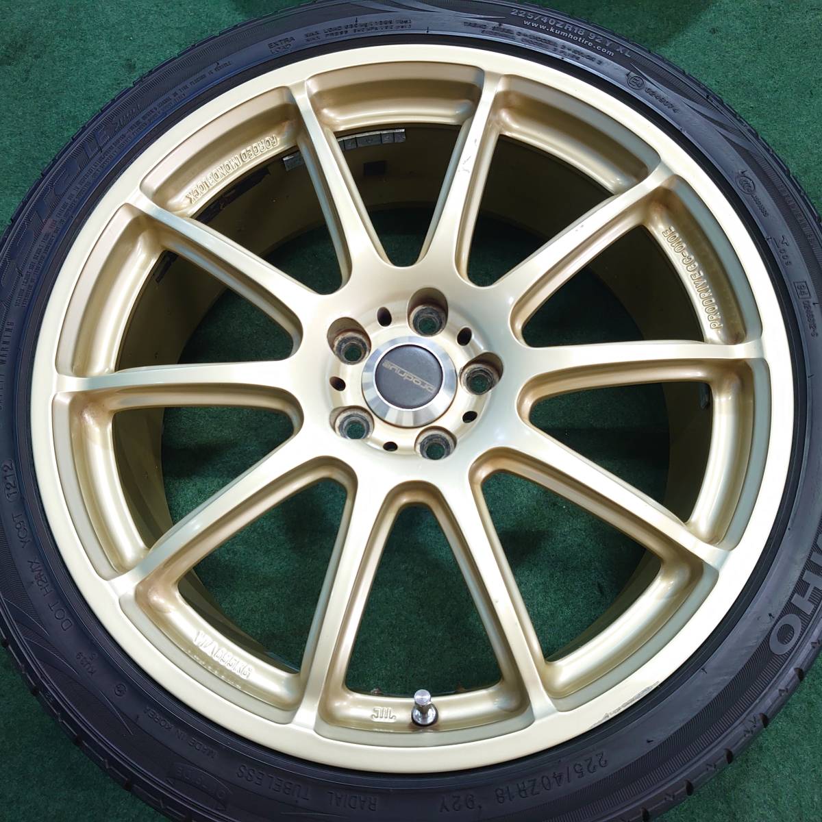 J10】prodriue BRZ 86 レガシー 18X7.5J+48 100X5 ハブ径73 225/40ZR18