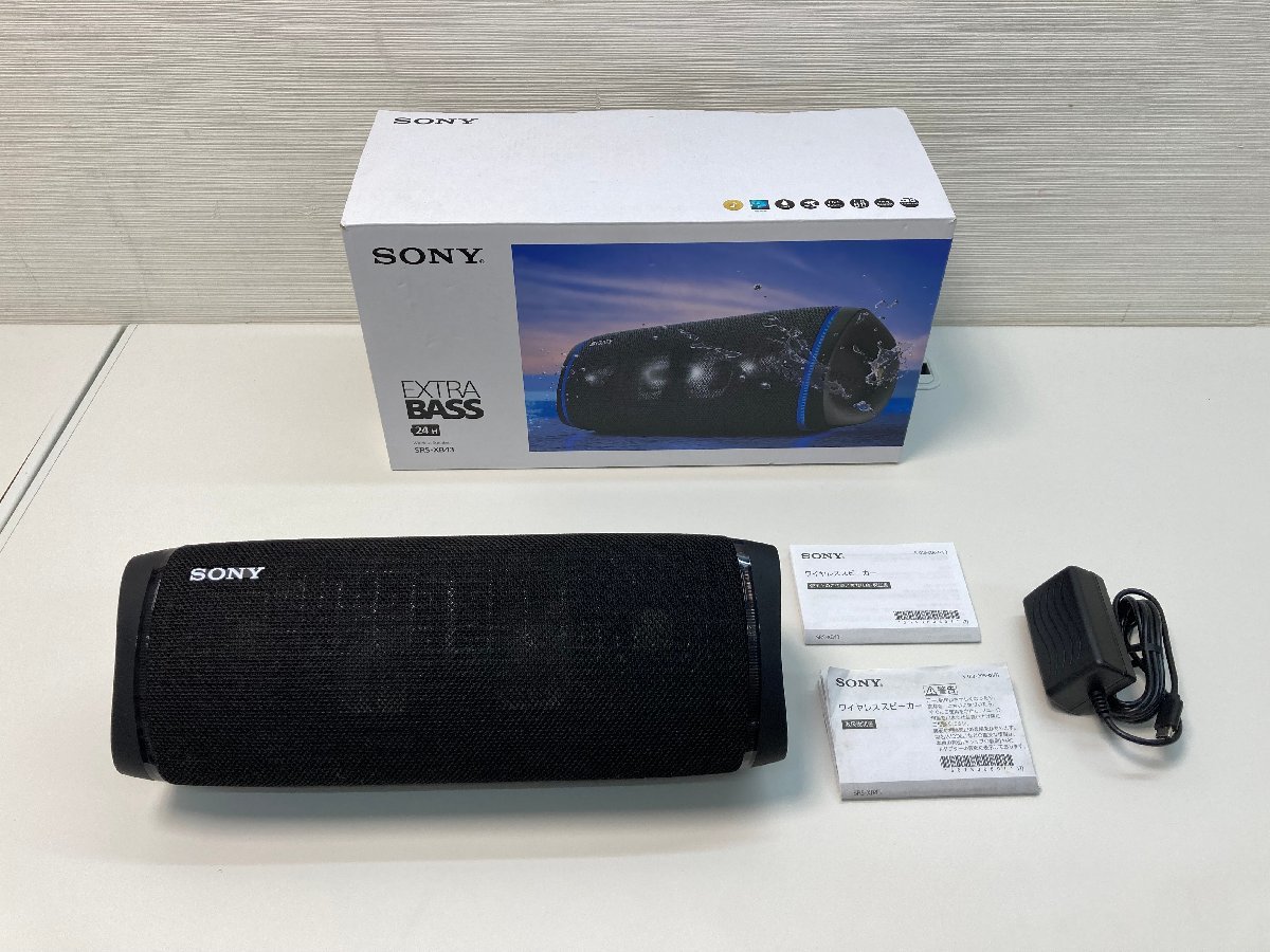 ☆06-1534】□中古□美品 SONY SRS-XB43 ワイヤレスポータブル 