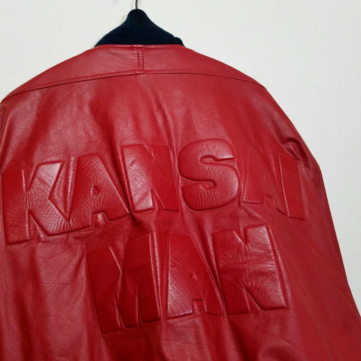 豊富な，爆買い 80s KANSAI MAN 本革 ハの字 レザー MA-1 スタジャン ボンバージャケット メンズ M ライダース レザージャケット KANSAI YAMAMOTO 山本寛斎(Mサイズ)｜売買されたオークション情報、yahooの商品情報をア Mサイズ