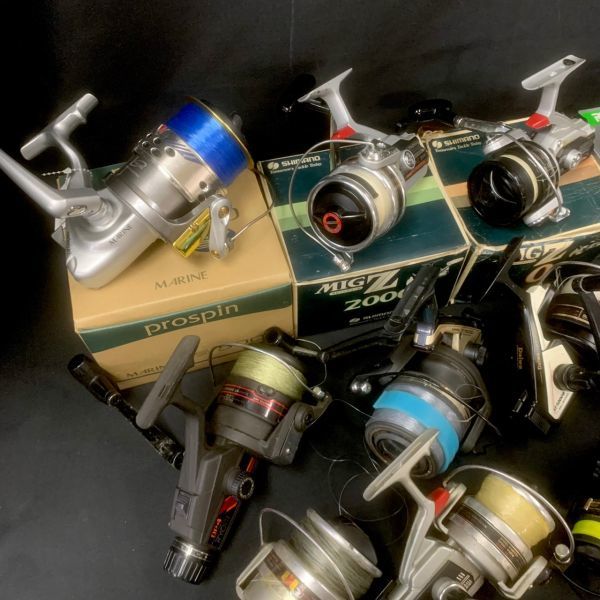 DLc100M12 大量 Daiwa SHIMANO RYOBI など リール 釣り具 箱付き含む