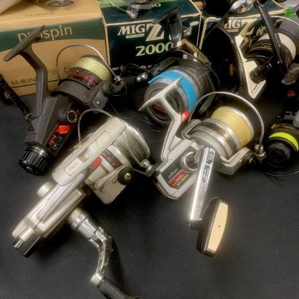 DLc100M12 大量 Daiwa SHIMANO RYOBI など リール 釣り具 箱付き含む