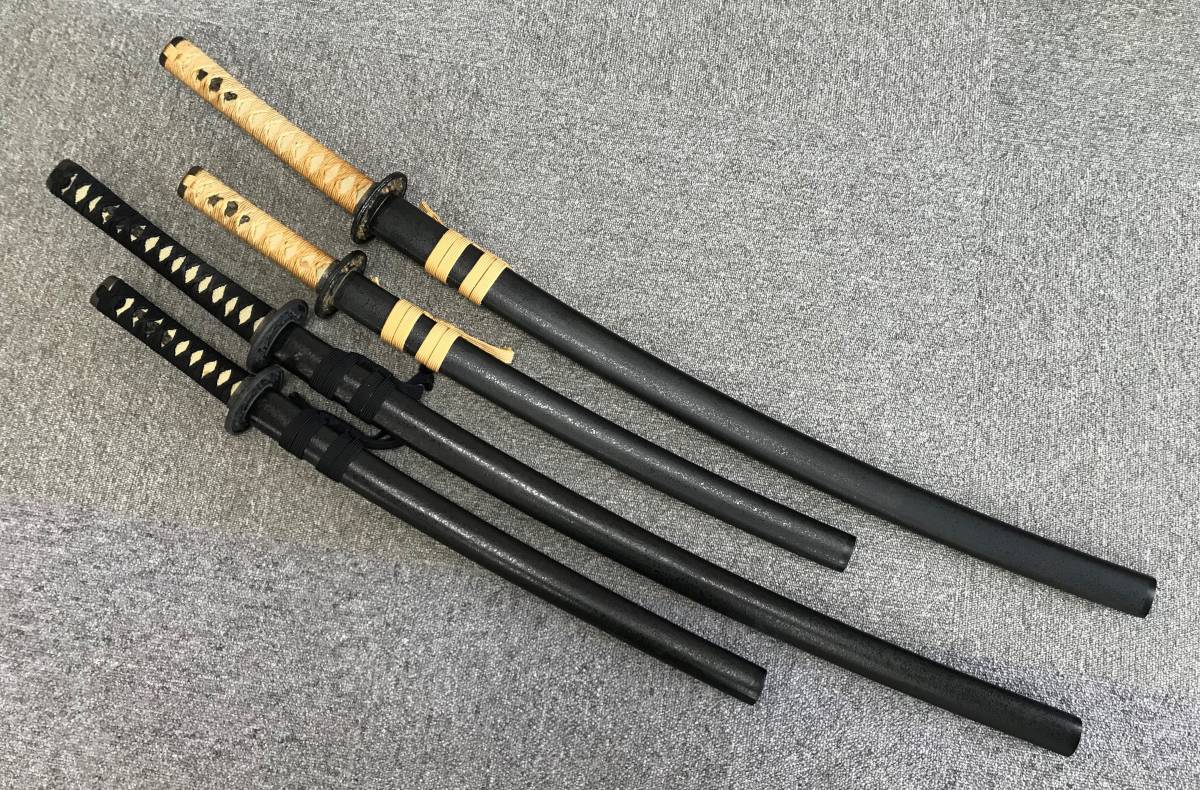 TM/ 模造刀 4点 まとめ コスプレ 稽古 打刀・ 脇差・ 太刀 武具 刀剣 
