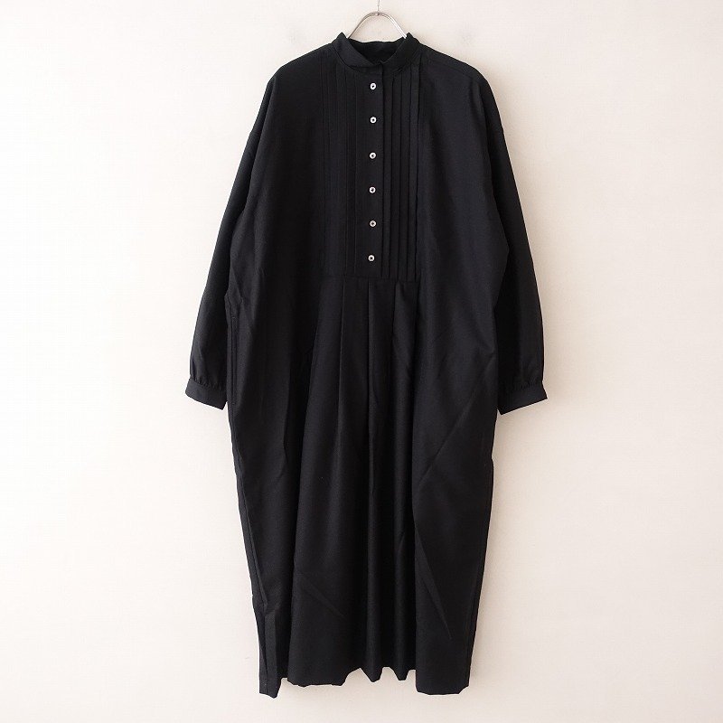 GRANDMA MAMA DAUGHTER 半袖スキッパーワンピース ブルー 