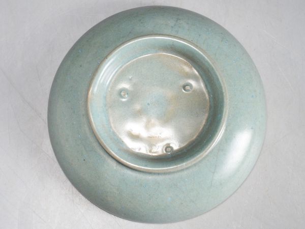 汝窯 c21112の通販 - 中国美術 宋 青磁皿 青磁筆洗 幅18cm 箱付