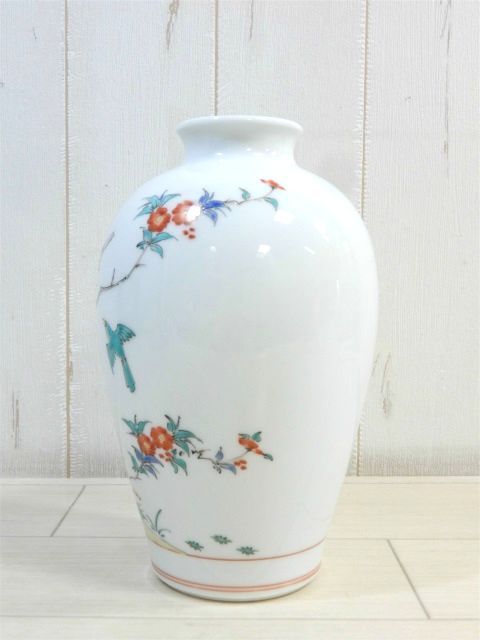 共箱 十三代 高さ21cm 酒井田柿右衛門（作）錦菊