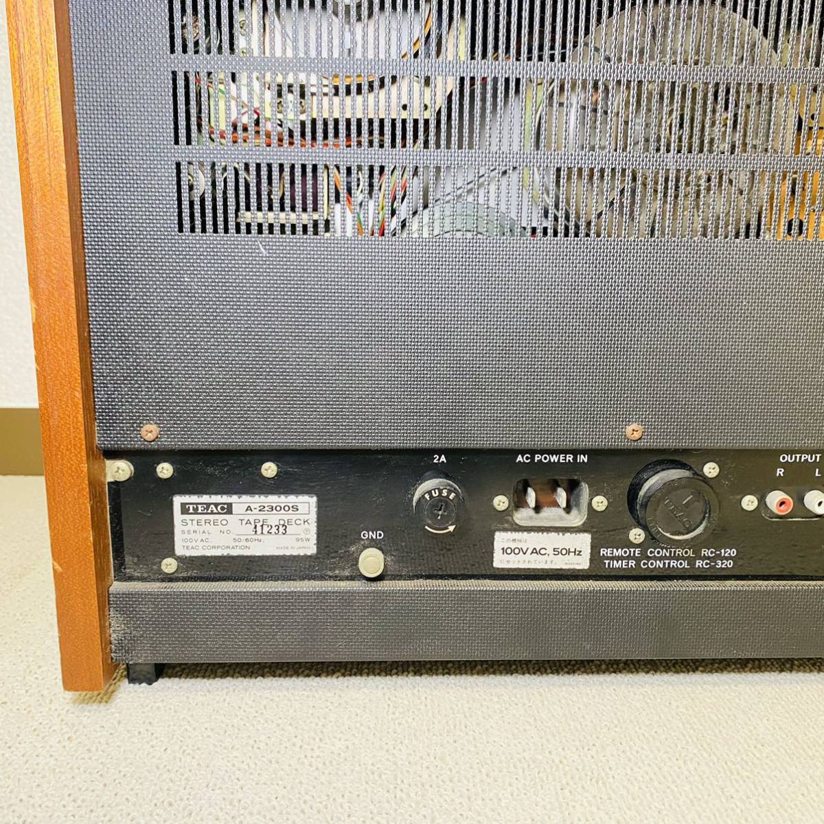 即決!!】TEAC A-2300S オープンリールデッキ ティアック 通電確認済み