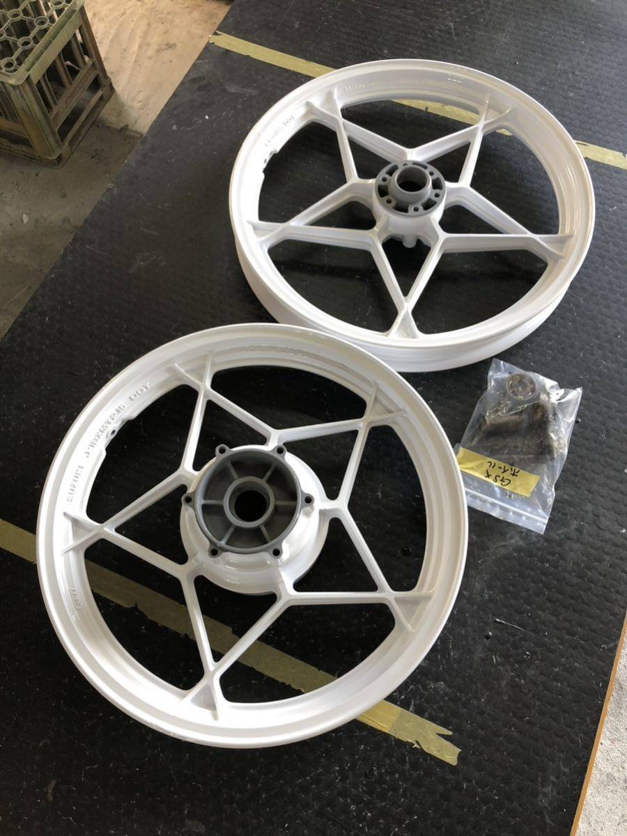 パウダーコート済み スズキGSX400F 純正ホイール前後 ENKEI(セット 