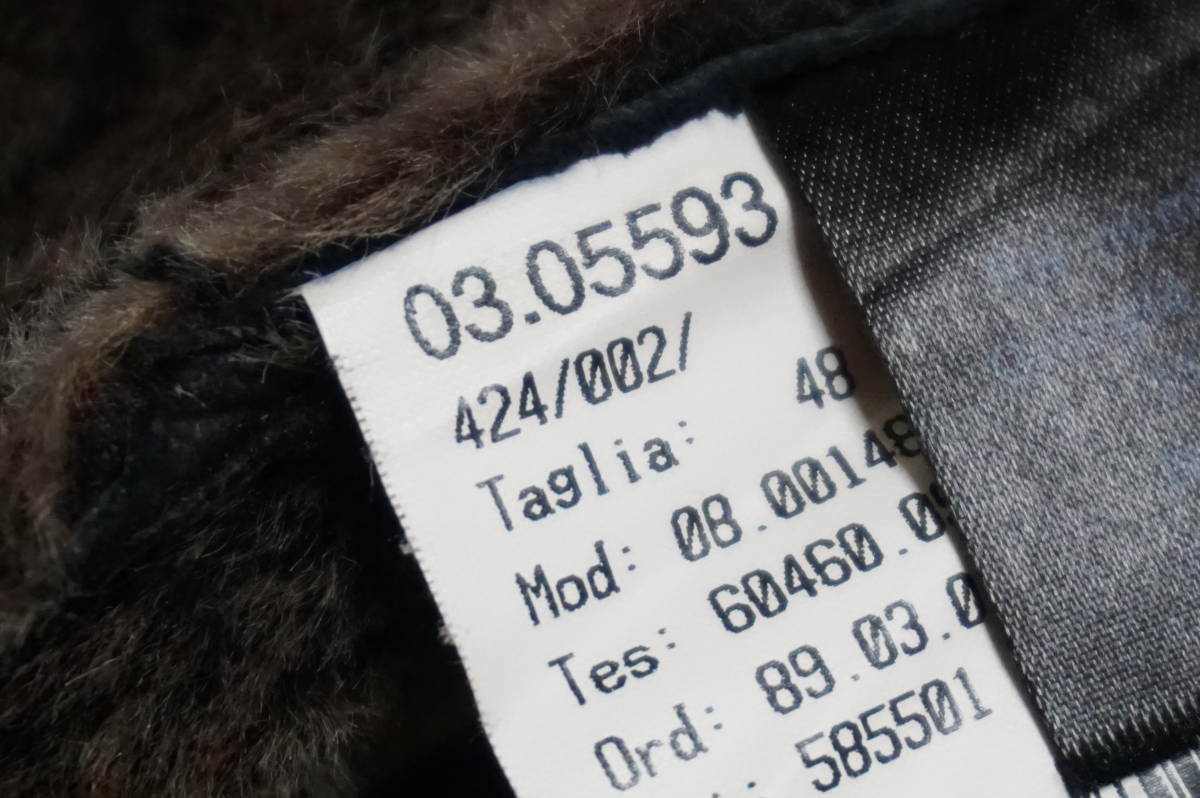 6zip 10842/ 同様 ジョルジオ アルマーニ 100万↑ もう他のアウターはいらない GA刻印6ZIP ムートンシングルライダース毛皮ブルゾン ...