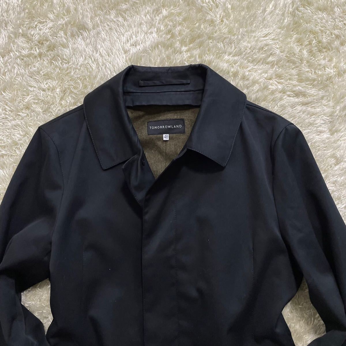 トゥモローランド【カシミヤ×シルクの高級感】極美品 ステンカラー 