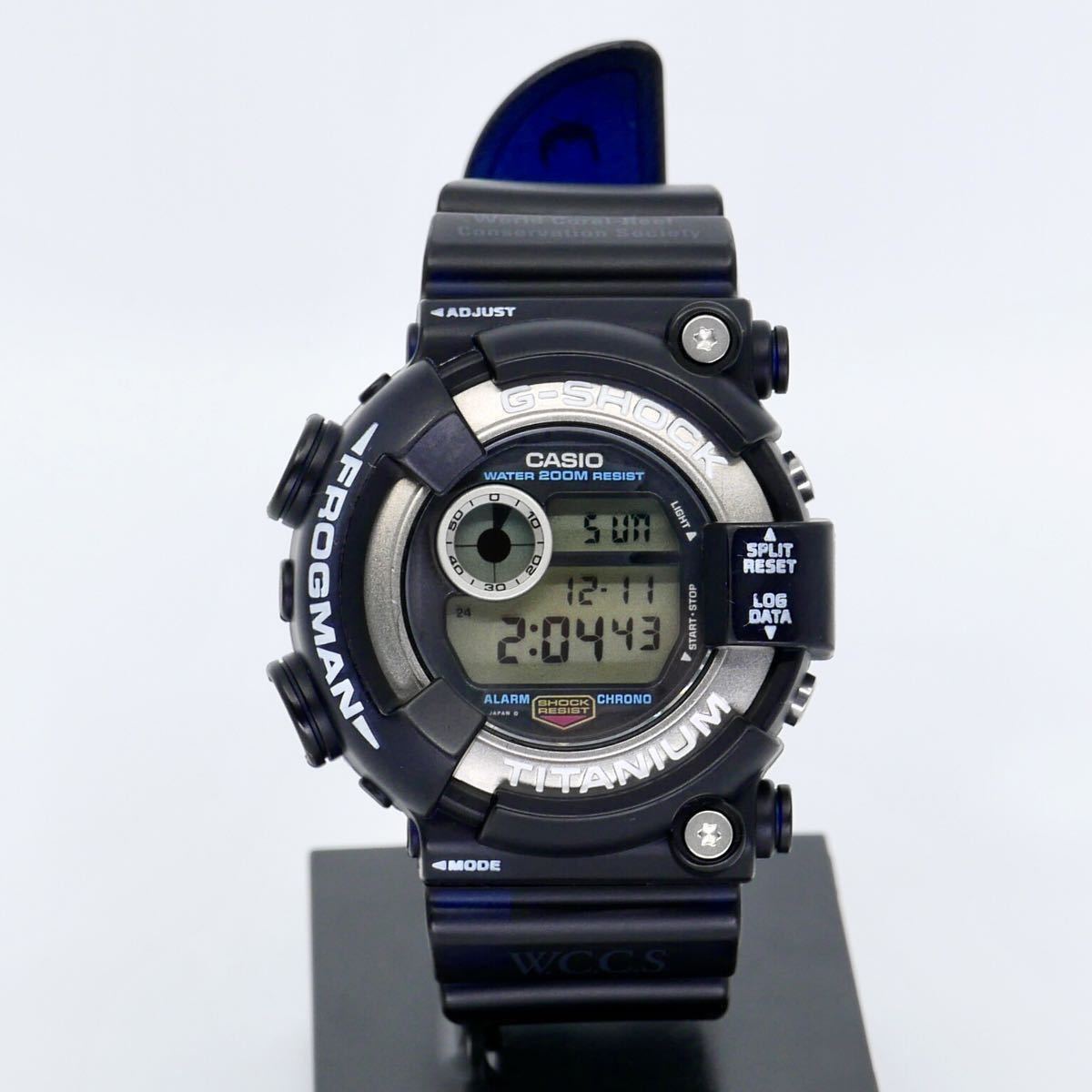 極希少 美品】ディープブルーシルバーチタンフロッグマンDW-8200初期 