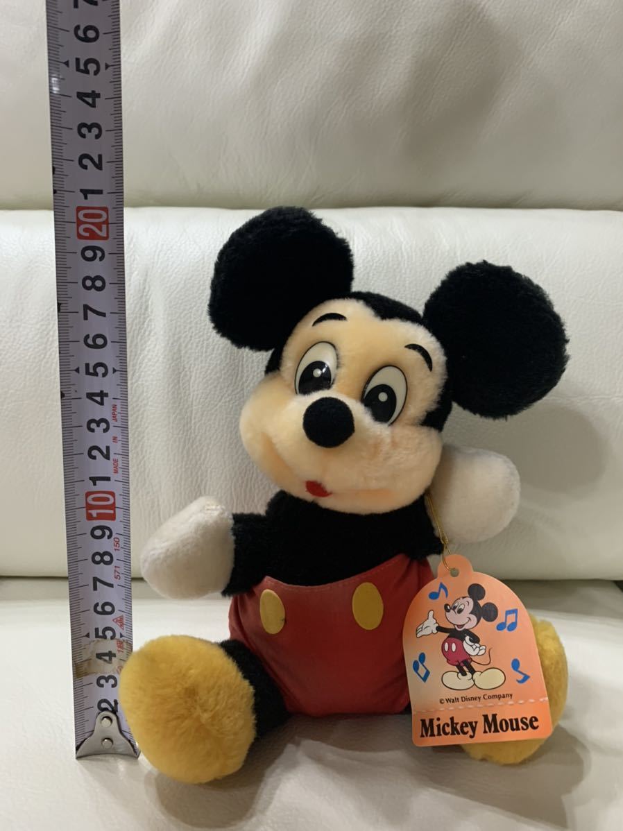 ミッキーマウス　オルゴール　首振り　人形 東京ディズニーランド 当時物 ミッキーマウス オルゴール 首振り 人形