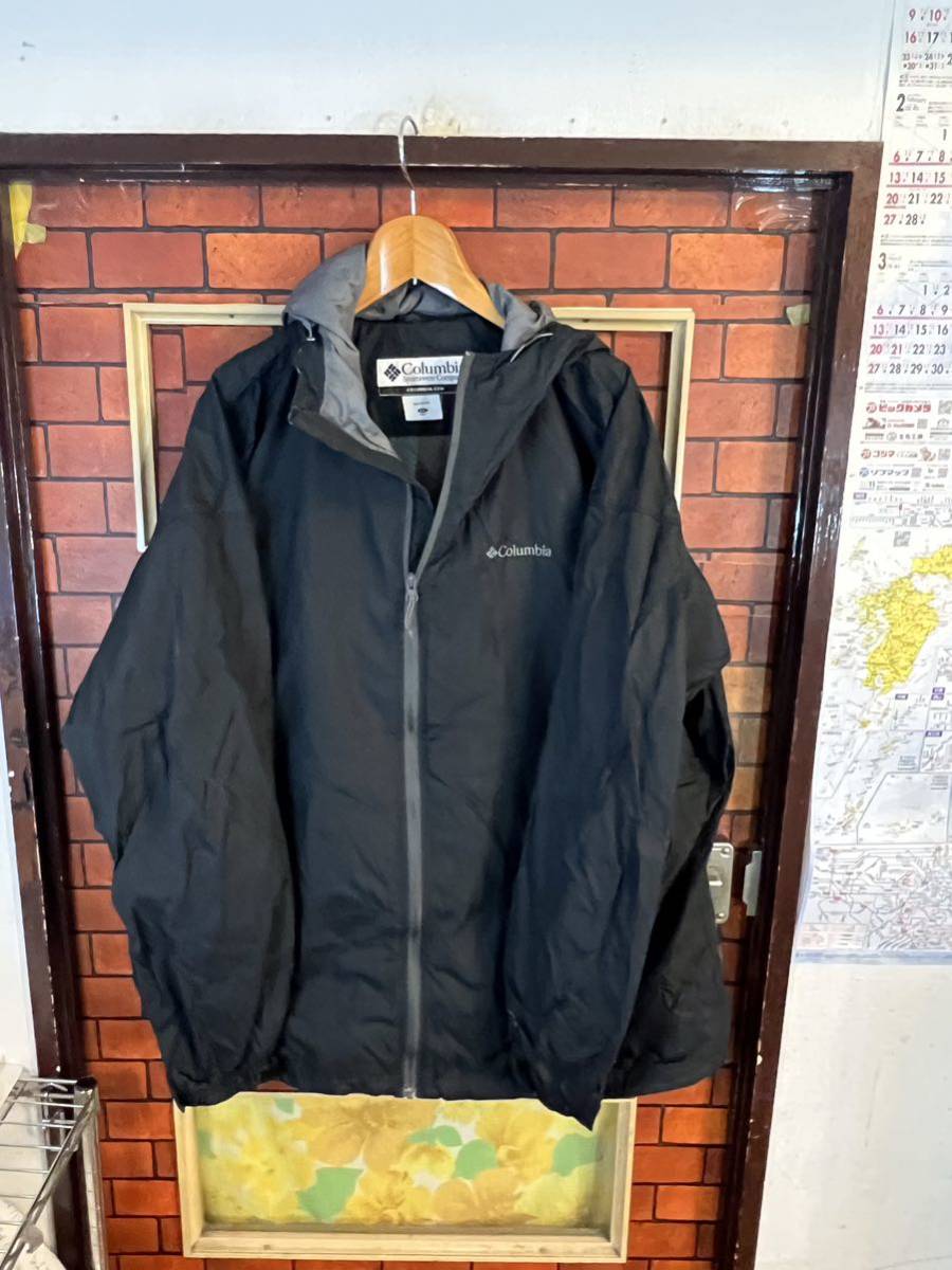 マウンテンパーカー ナイロンパーカー Columbia コロンビア 防水　xxl 2XL ビックサイズ　アメリカ古着　アウトドア　